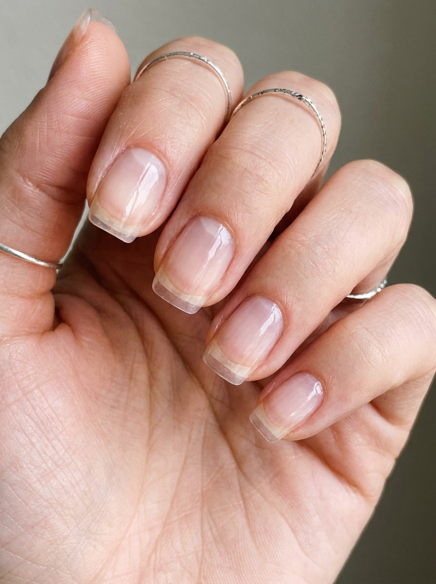 Clear Square Glass Nails als Glass Nails Inspiration 2026